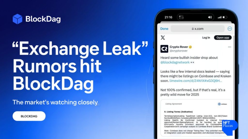BlockDAG’s Leaked Coinbase–Kraken Listings Shake Up The Market logo