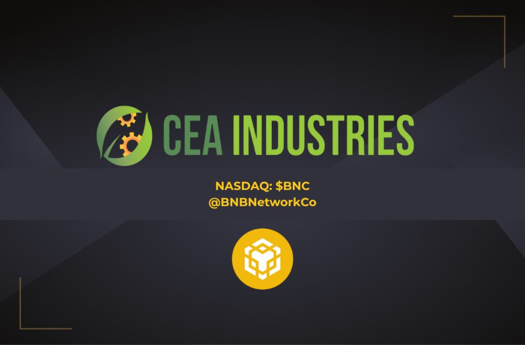 CEA Industries (BNC) Announces BNB Holdings of 480,000 tokens, and total Crypto and Cash holdings of $663 Million