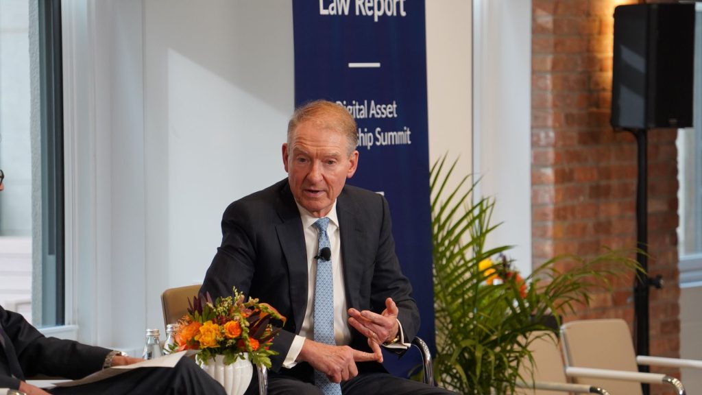 SEC Aiming to Formalize ‘Innovation Exemption’ by End of Year, Chair Atkins Says J. Christopher Giancarlo, Former Chairman, U.S. Commodity Futures Trading Commission, Willkie Farr & Gallagher (Shutterstock/CoinDesk)