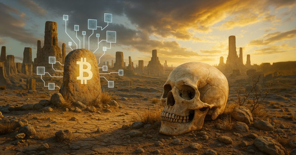 If humans vanished, Bitcoin’s block time and difficulty would preserve our collapse If humans vanished, Bitcoin’s block time and difficulty would preserve our collapse
