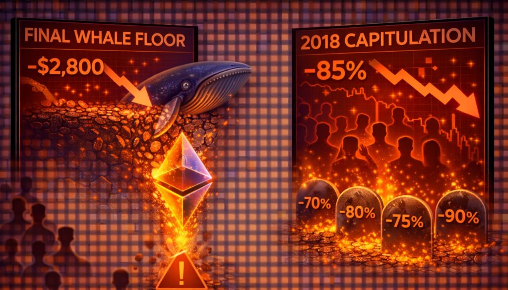 Ethereum Breaks Fhe Final Whale Floor In A 2018-Style Capitulation: What To Expect