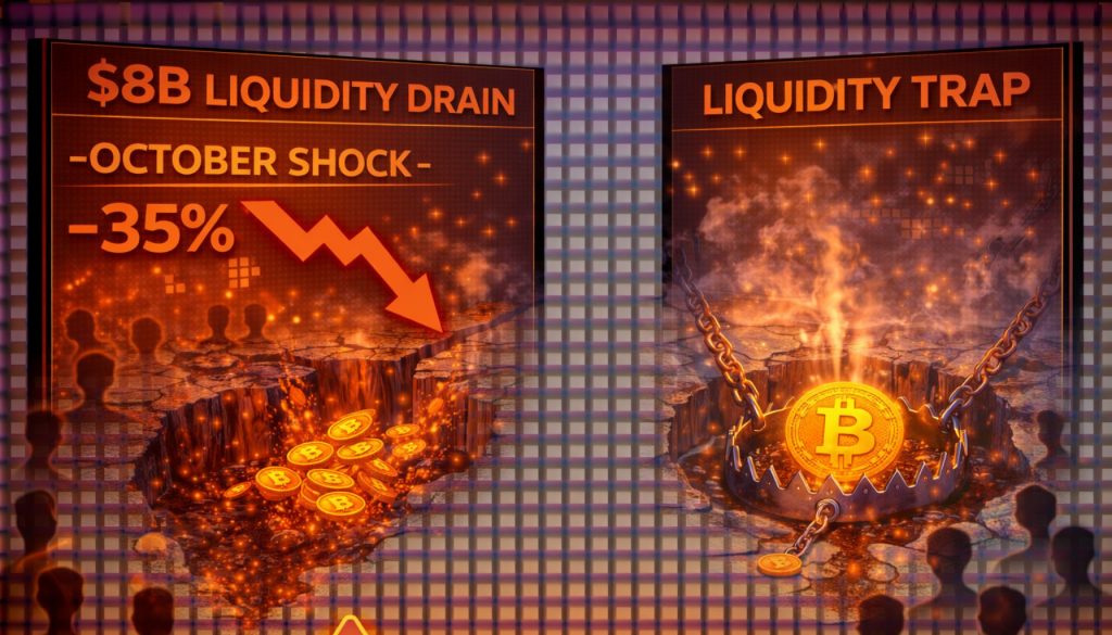 How The $8 Billion 'October Shock' Left Bitcoin’s Spot Market In A Liquidity Trap