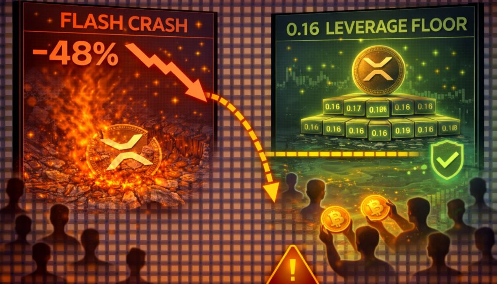 Why XRP’s 0.16 Leverage Floor Ends The Era Of The Flash Crash – And the Hope for a Quick Recovery