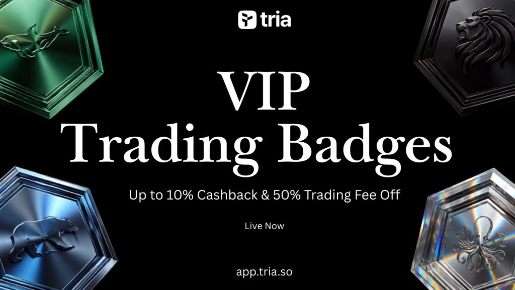 Tria Brings VIP Trading To Self-Custody For The First Time, Ending The Rewards Vs. Asset Ownership Tradeoff Tria Brings VIP Trading To Self-Custody For The First Time, Ending The Rewards Vs. Asset Ownership Tradeoff
