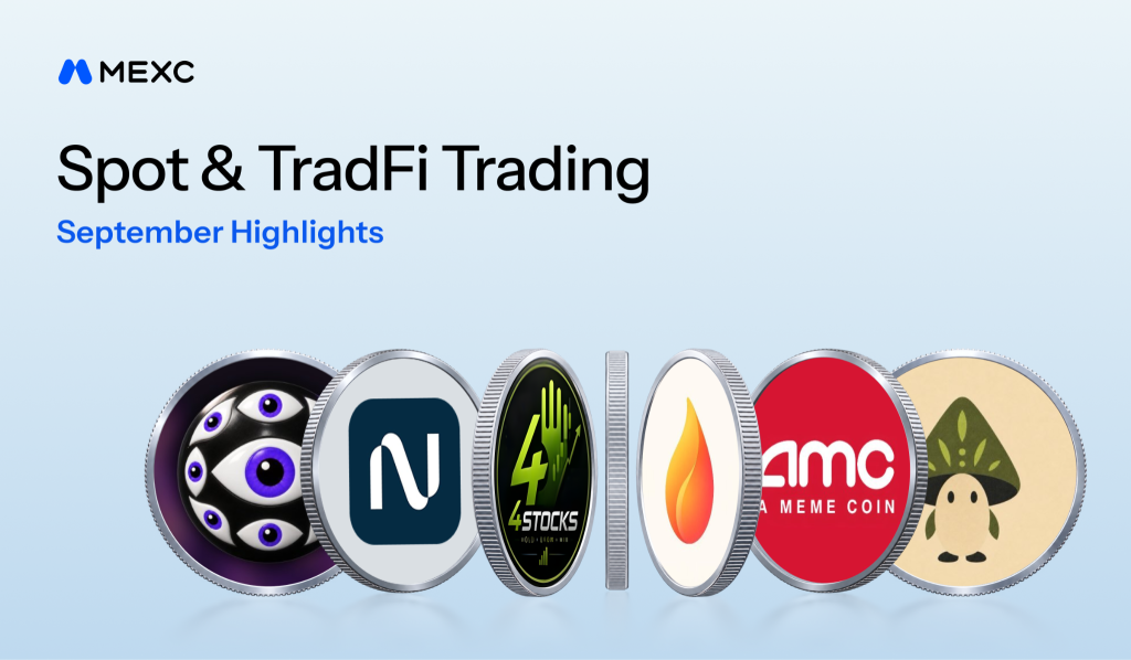 MEXC’s New-Token Trading Volume Rises 77% in September as Stock-Related Trading Expands Into On-Chain New-Token Markets mexc spot tradefi trading